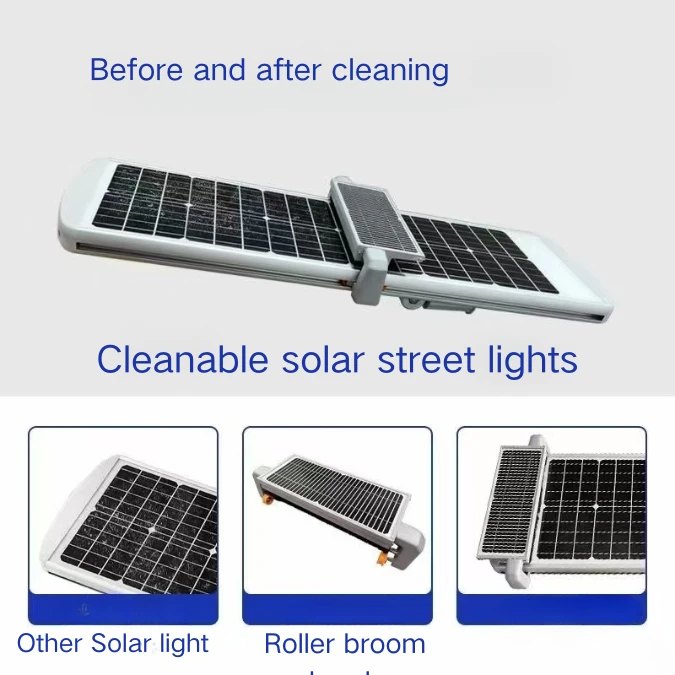 Robotik Pembersihan Automatik Solar Street Light